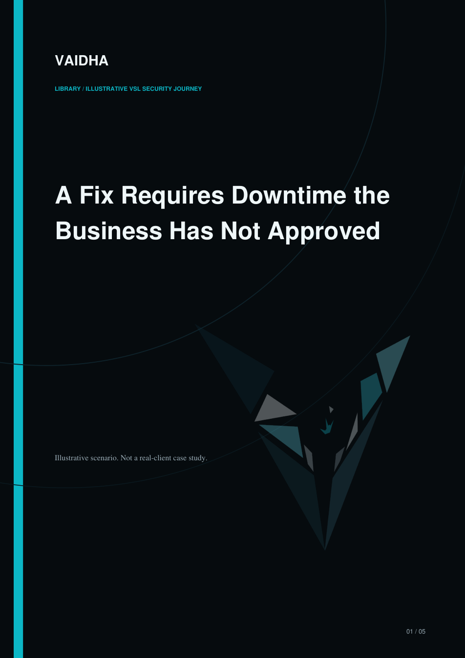 Cover preview for A Security Fix Requires Downtime the Business Has Not Approved