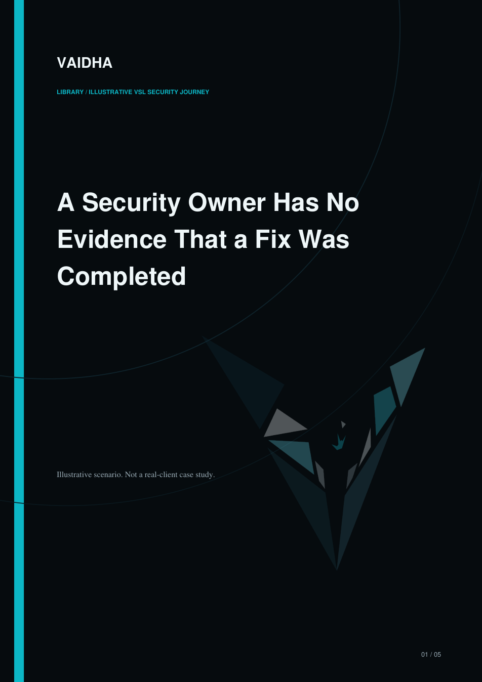 Cover preview for A Security Owner Has No Evidence That a Fix Was Completed