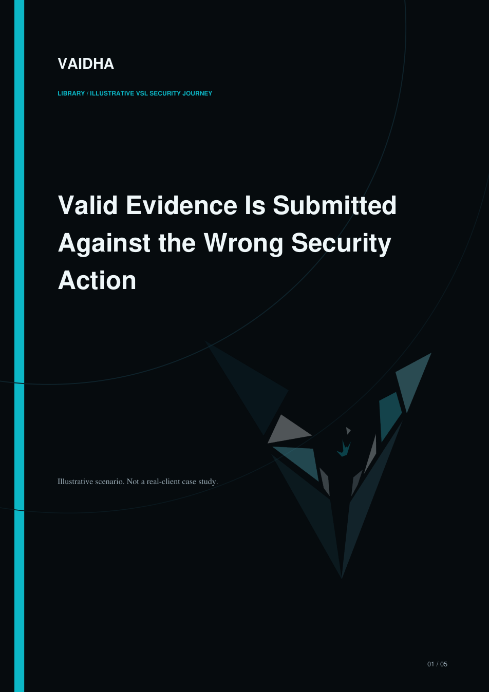 Cover preview for Valid Evidence Is Submitted Against the Wrong Security Action